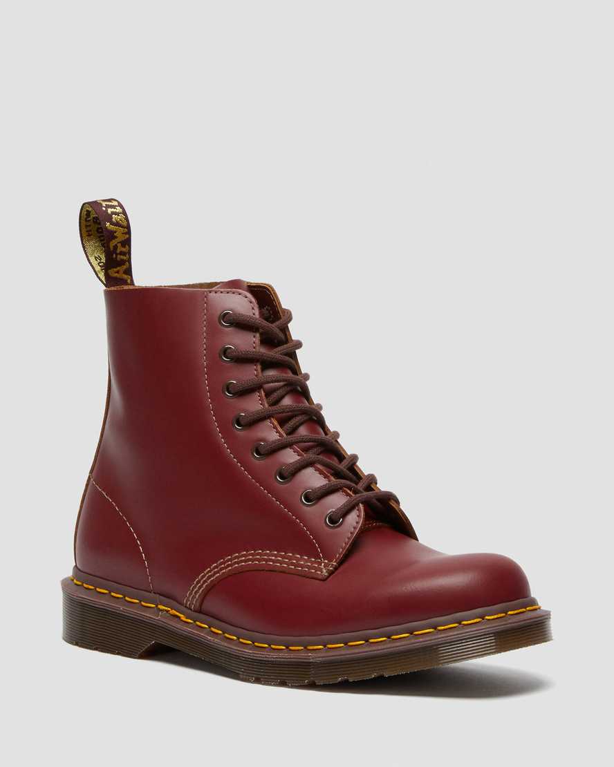 Dr Martens Boots Manila Womens 1460 Smooth Leather Lace Up Purple