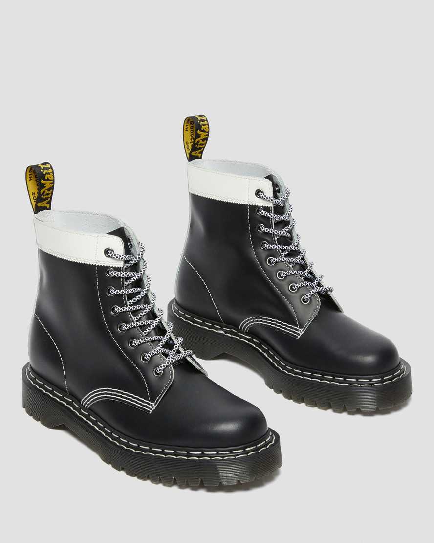 Black and white doc martens boots online